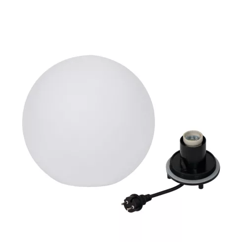 STONO 30 MLK lámpa E27, leszúrható, max.20 W, LED, átm.30 cm, IP65, gömb, fehér                       KAN45931
