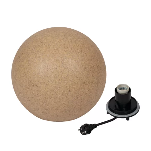 STONO 40 TRK lámpa E27, leszúrható, max.20 W, LED, átm.40 cm, IP65, gömb, terrakotta                  KAN45936
