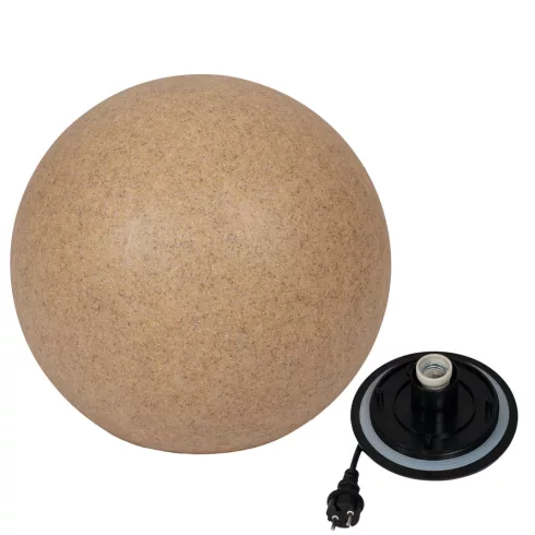 STONO 50 TRK lámpa E27, leszúrható, max.20 W, LED, átm.50 cm, IP65, gömb, terrakotta                  KAN45937