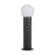 STONO 15M 50 SE GR lámpa E27, álló, PIR mozg.érz., max.15W, LED, mag.50cm, IP65, gömb, antracit/fehé  KAN46084