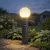 STONO 15M 50 SE GR lámpa E27, álló, PIR mozg.érz., max.15W, LED, mag.50cm, IP65, gömb, antracit/fehé  KAN46084