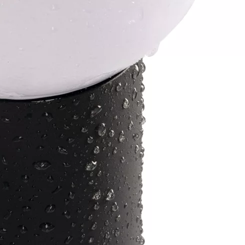 STONO 15M 80 GR lámpa E27, álló, rögzíthető, max.15 W, LED, mag.80 cm, IP65, gömb, antracit/fehér     KAN46085