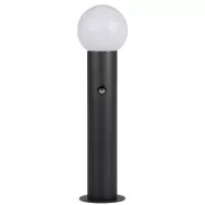   STONO 15M 80 SE GR lámpa E27, álló, PIR mozg.érz., max.15W, LED, mag.80cm, IP65, gömb, antracit/fehé  KAN46086