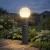 STONO 15M 80 SE GR lámpa E27, álló, PIR mozg.érz., max.15W, LED, mag.80cm, IP65, gömb, antracit/fehé  KAN46086
