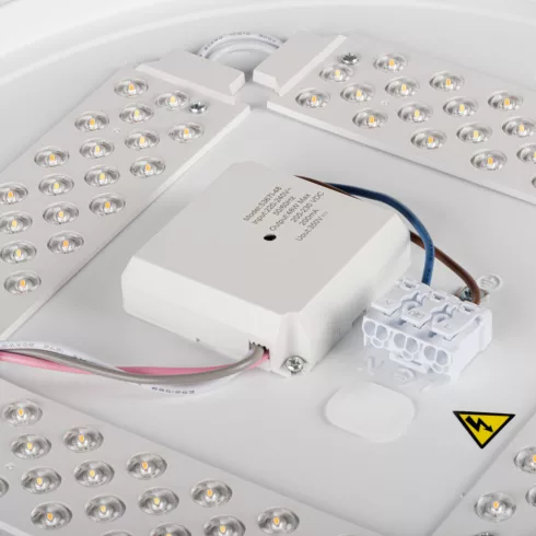 LIXAN CCTDIM W/SR mennyezeti lámpa, LED, max.47W, max.4100lm, 3000-6500K, IP20, kerek, fehér/ezüst    KAN46280