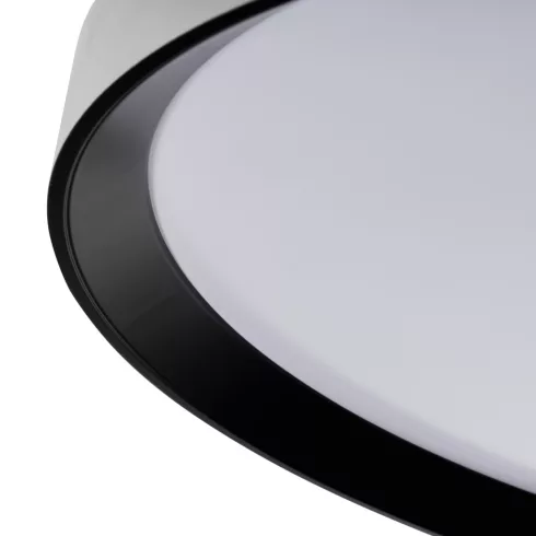 LIXAN CCTDIM W/B mennyezeti lámpa, LED, max.47W, max.3900lm, 3000-6500K, IP20, kerek, fehér/fekete    KAN46281