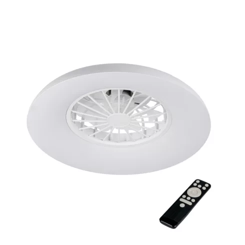 PLAVE PAN48 CCT+RGB W lámpa, ventilátorral, LED, max.24W, 1200-1400lm, 3000-6500K, IP20, kerek, fehé  KAN46370