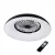 PLAVE PAN60 CCT+RGB B lámpa, ventilátorral, LED, max.48W, 1100-2300lm, 3000-6500K, IP20, kerek, feke  KAN46371