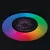 PLAVE PAN60 CCT+RGB B lámpa, ventilátorral, LED, max.48W, 1100-2300lm, 3000-6500K, IP20, kerek, feke  KAN46371