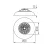 PLAVE PAN60 CCT+RGB B lámpa, ventilátorral, LED, max.48W, 1100-2300lm, 3000-6500K, IP20, kerek, feke  KAN46371