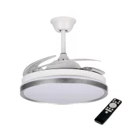   PLAVE INB49 CCT W/SR lámpa, ventilátorral, LED, max.36W, 1700-2100lm, 3000-6500K, IP20, kerek, fehér  KAN46372