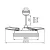 PLAVE INB49 CCT W/SR lámpa, ventilátorral, LED, max.36W, 1700-2100lm, 3000-6500K, IP20, kerek, fehér  KAN46372