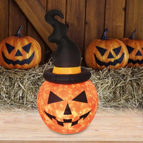 Felfújható Halloween tök, 180 cm, belső LED projektorral, HSO                                         KD180T