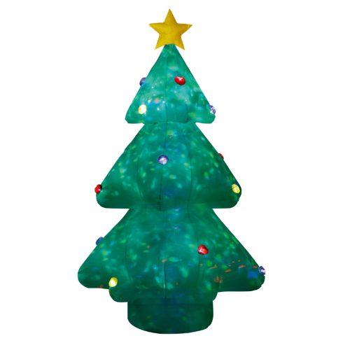 Felfújható karácsonyfa, 240 cm, belső LED projektorral                                                KD240K