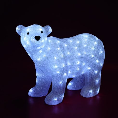 Akril jegesmedve, kültéri, 120 WH LED, 42 cm, HSO                                                     KDA6