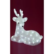   Akril rénszarvas, kültéri, fekvő 64 WH LED, 34 cm, HSO                                                KDA7