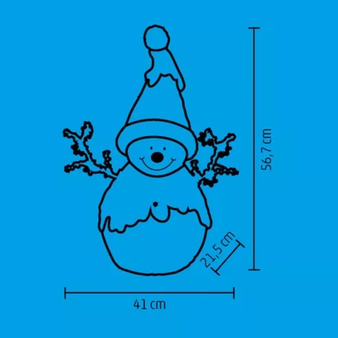 LED-es kerámia figura, Hóember, HSO                                                                   KDC29