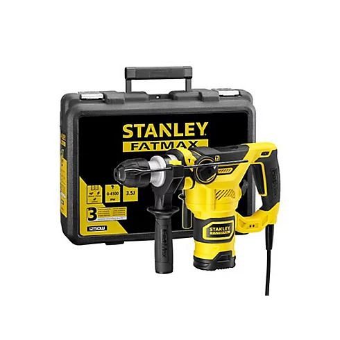STANLEY FATMAX egysebességes ütvefúró 750W, gyors tokmánnyal, kofferben                               KFFMEH750K-QS