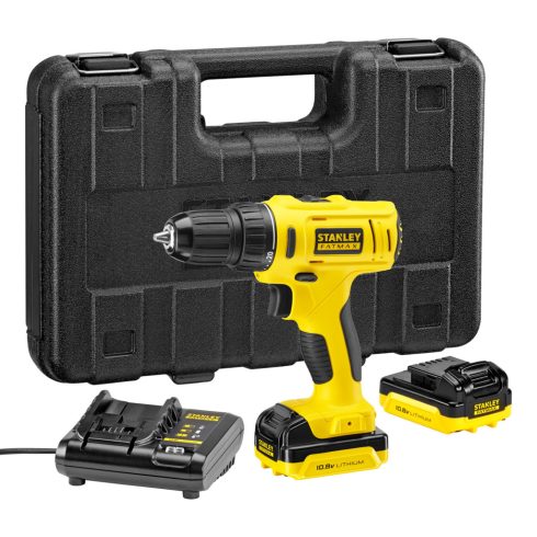 STANLEY FATMAX 10.8V 1.5Ah Li-Ion 2 sebességes akkumulátoros fúrócsavarozó, kofferben                 KFMCD011S2K-Q