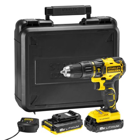 STANLEY FATMAX 18V 2.0Ah 2 sebességes akkumulátoros ütvefúró/csavarozó, kofferben                     KFMCD628D2K-Q