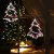 LED-es ablakdísz, fenyőfa, elemes, színes, HSO                                                        KID502B/M