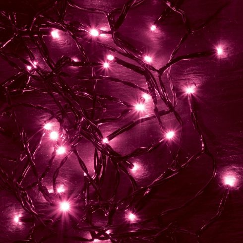 LED-es beltéri fényfüzér, PINK, 100 LED, HSO                                                          KII100/P