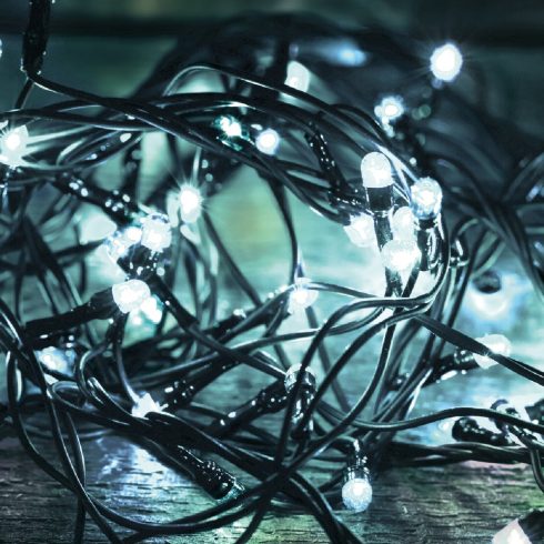 LED-es fényfüzér, 1000 LED, hidegfehér, állófényű, kültéri, HSO                                       KKL1000C/WH