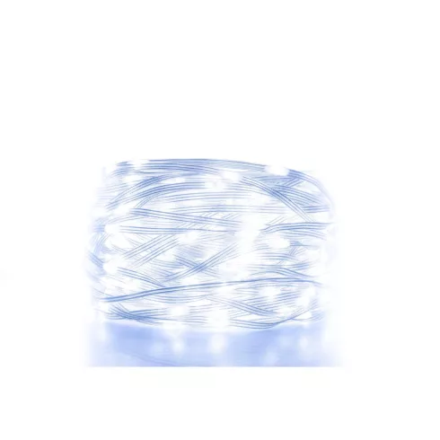 DOT LED-es fényfüzér, 1000db hidegfehér LED, 70m hosszú, 8+4 funkció, adapteres, beltéri kivitel HSO  KKL1012DWH