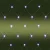 LED- es kültéri háló, 160 db hidegfehér LED, 2 x 1.5 m, zöld vezeték, 5 m tápvezeték, HSO             KLN160C/WH