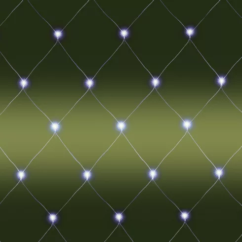 Világító háló, 3x3m, fehér, kül., 240 LED, HSO                                                        KLN240C/WH