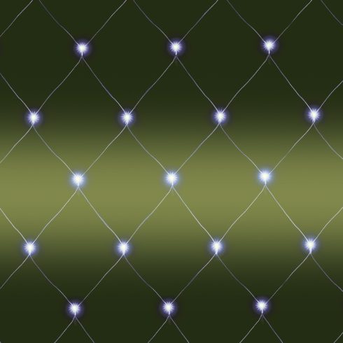 Világító háló, 6x4m, fehér, kül., 400 LED                                                             KLN400C/WH