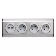  3-as konyhai elosztó, 2xUSB, vezeték nélkül, HSO                                                      KNV03/USB