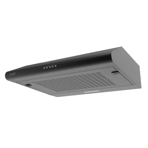 Konyhai páraelszívó HURRICANE 60 cm, 2 motoros, fekete, 200W, 380m3/h, HSO                            KPE6038B
