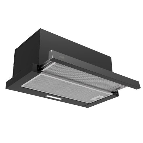 Konyhai páraelszívó TWISTER 60 cm, fekete, 105W, 440m3/h, HSO                                         KPE6044B