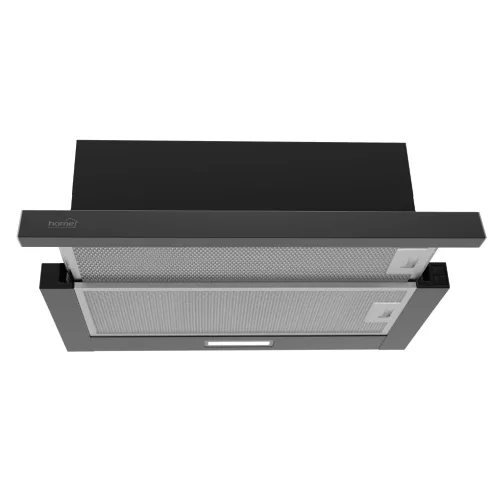 Konyhai páraelszívó TWISTER 60 cm, fekete, 105W, 440m3/h, HSO                                         KPE6044B