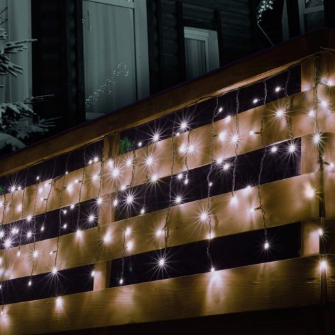 Sorolható fényfüggöny, sziporkázó, 50LED, hidegfehér, kültéri, HSO                                    KSF50F/WH