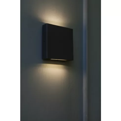 PILI kültéri, fali lámpa, fel/le világítás, 8,5W, 4000K, 1310lm, IP54, sötétszürke                    L5102601125