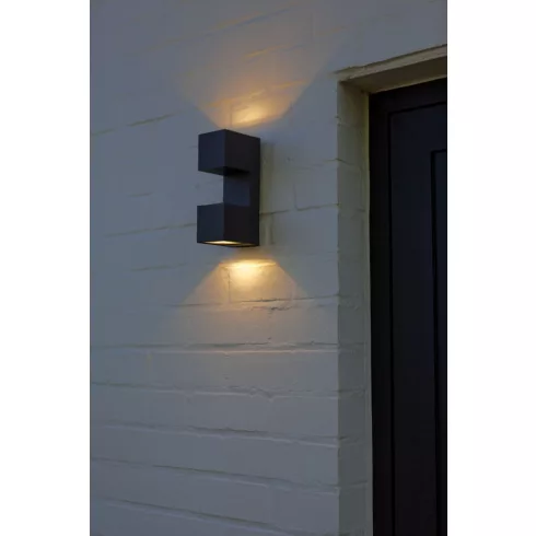 FARI fali LED lámpa, változtatható fej állással, 10W, 3000K, 1400lm, IP54, sötétszürke                L5117401118