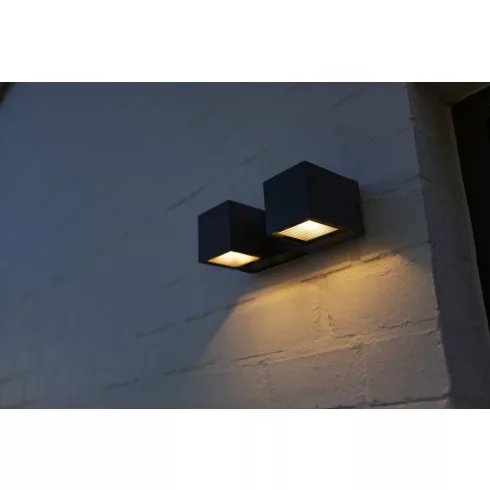FARI fali LED lámpa, változtatható fej állással, 10W, 3000K, 1400lm, IP54, sötétszürke                L5117401118