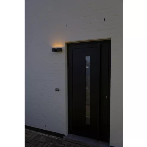 FARI fali LED lámpa, változtatható fej állással, 10W, 3000K, 1400lm, IP54, sötétszürke                L5117401118