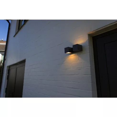 FARI fali LED lámpa, változtatható fej állással, 10W, 3000K, 1400lm, IP54, sötétszürke                L5117401118