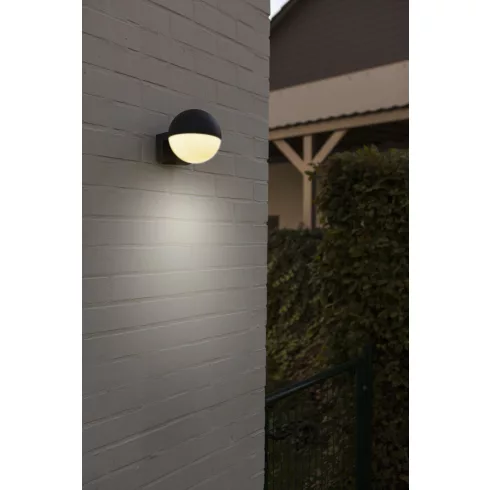 LOOMA kültéri, fali lámpa, E27 foglalattal, 25W, IP54, sötétszürke, szimpla gömb                      L5138001118