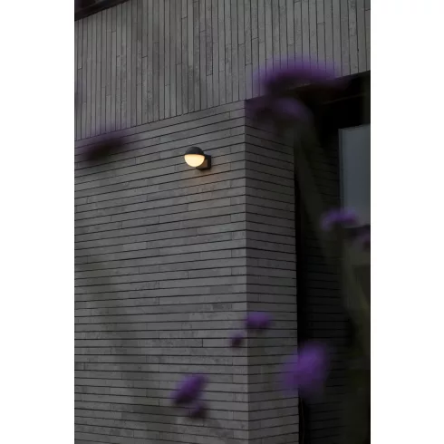 LOOMA kültéri, fali lámpa, 7,8W, 3000K, 1150lm, IP54, sötétszürke, szimpla gömb                       L5138002118