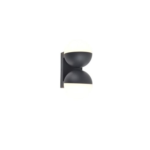 LOOMA kültéri, fali lámpa, fel/le világítás, 15,6W, 3000K, 2300lm, IP54, sötétszürke, dupla gömb      L5138003118