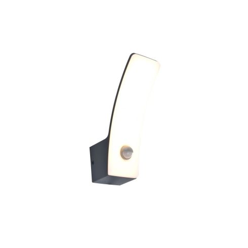KILO kültéri, fali lámpa, PIR mozgásérzékelővel, 11,5W, 3000K, 1280lm, IP44, sötétszürke              L5203902335