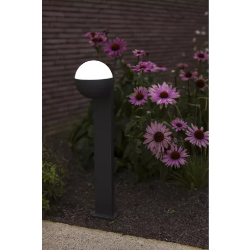 LOOMA kültéri, oszloplámpa, E27 foglalattal, 25W, IP54, sötétszürke, szimpla gömb                     L7138001118