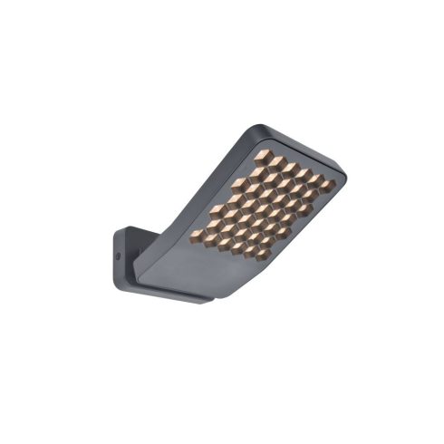 ATLANTIS kültéri, fali lámpa, 13,7W, 3000K, 2200lm, IP54, sötétszürke                                 L7801605118