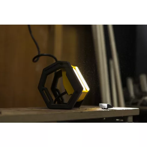 EPTA kültéri munkalámpa, 24W, 5000K, 2900lm, IP54, sárga/fekete                                       L7901602426