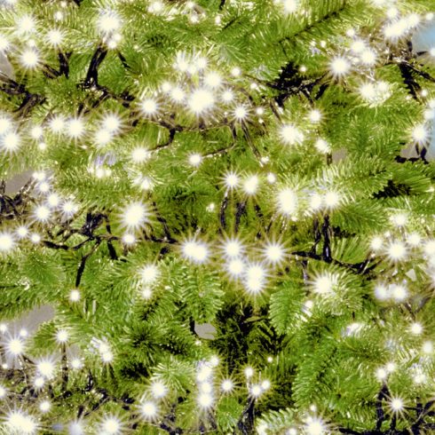 LED-es cluster fényfüzér, melegfehér, 8pr, timer, távirányító, HSO                                    LC768/WW