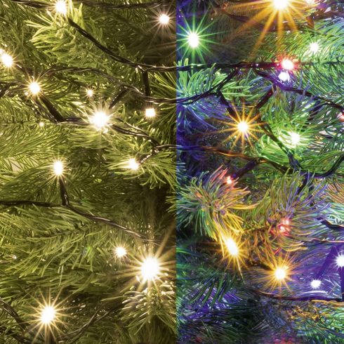 LED-es DUAL COLOR fényfüzér, HSO                                                                      LED202R/WW/M